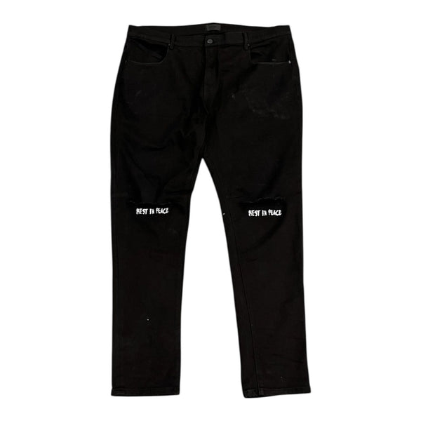 R.T.A  Rest In Peace Jeans (Black) - Preowned
