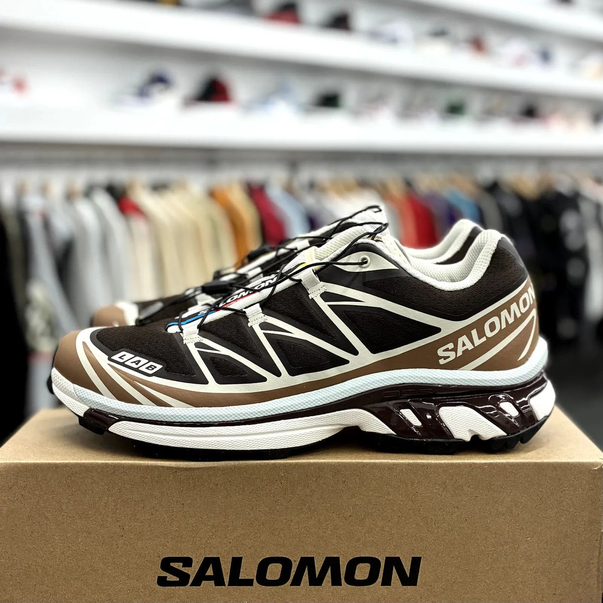 Salomon XT-6 Black Coffee Burro Bitter Chocolate - Preowned
