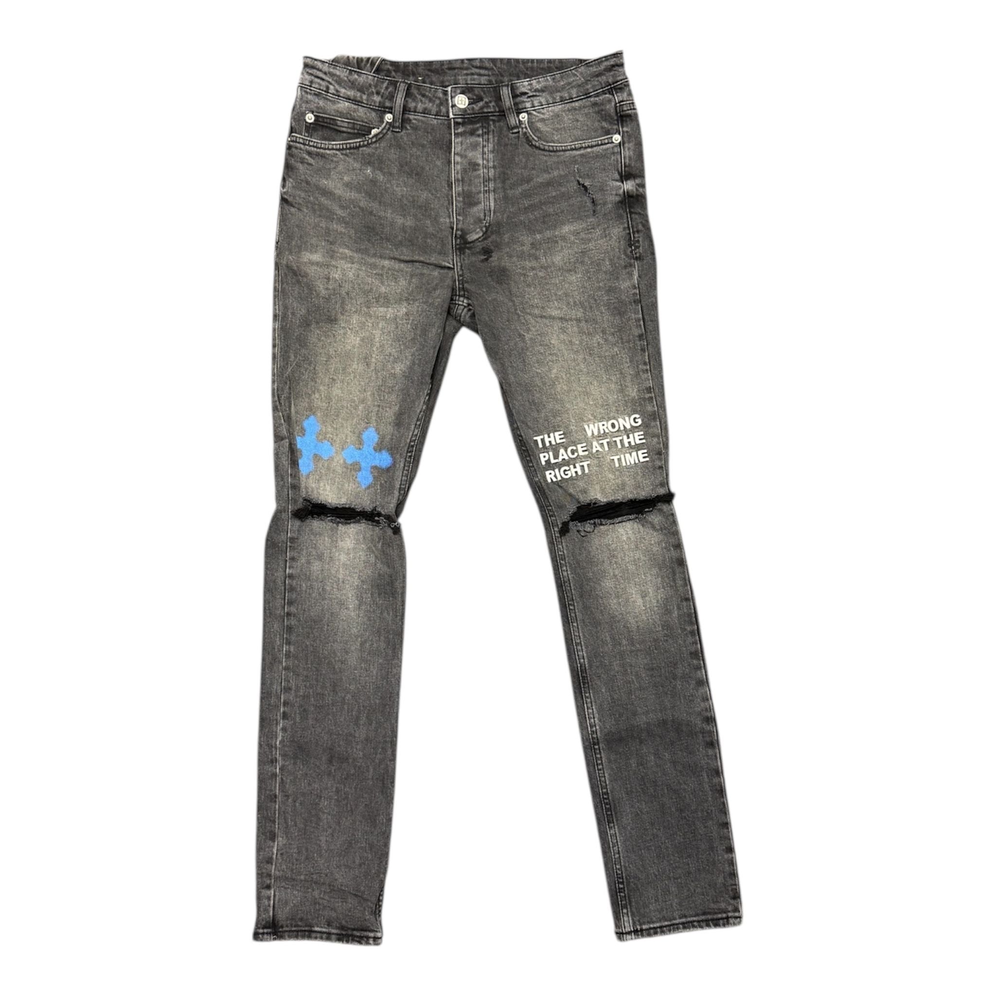 Ksubi Chitch Right Time Denim (Grey/Blue) - Preowned