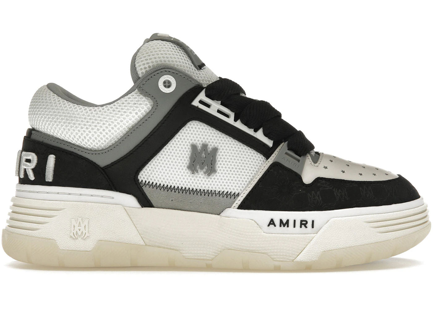 AMIRI MA-1 White Black Quad Monogram Debossed - Preowned