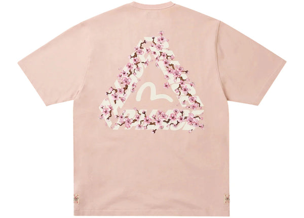 Palace x Evisu Heavy Wash T-Shirt Misty Pink