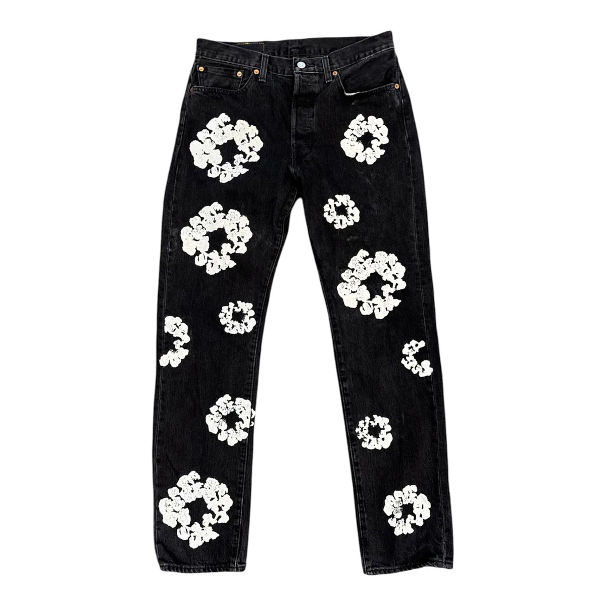 Denim Tears x Levi's Cotton Wreath Jean Black - Preowned
