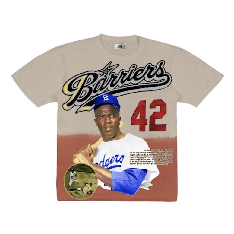 Barriers Jackie Robinson Tee (Brown)