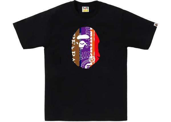 BAPE Fans Scarf Ape Head Tee Black