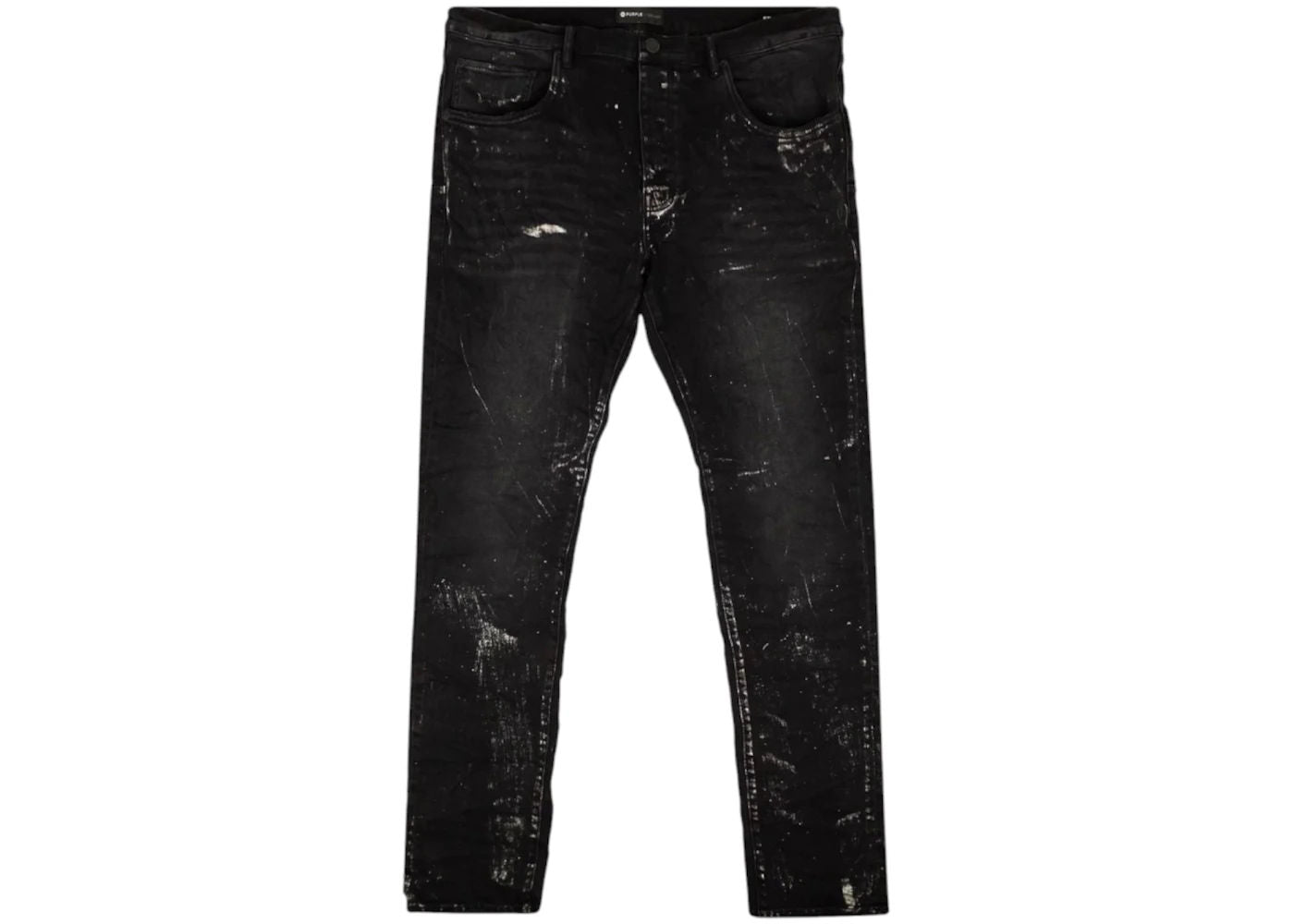 Purple Brand Black Wash Jeans Metallic Silver - Preowned