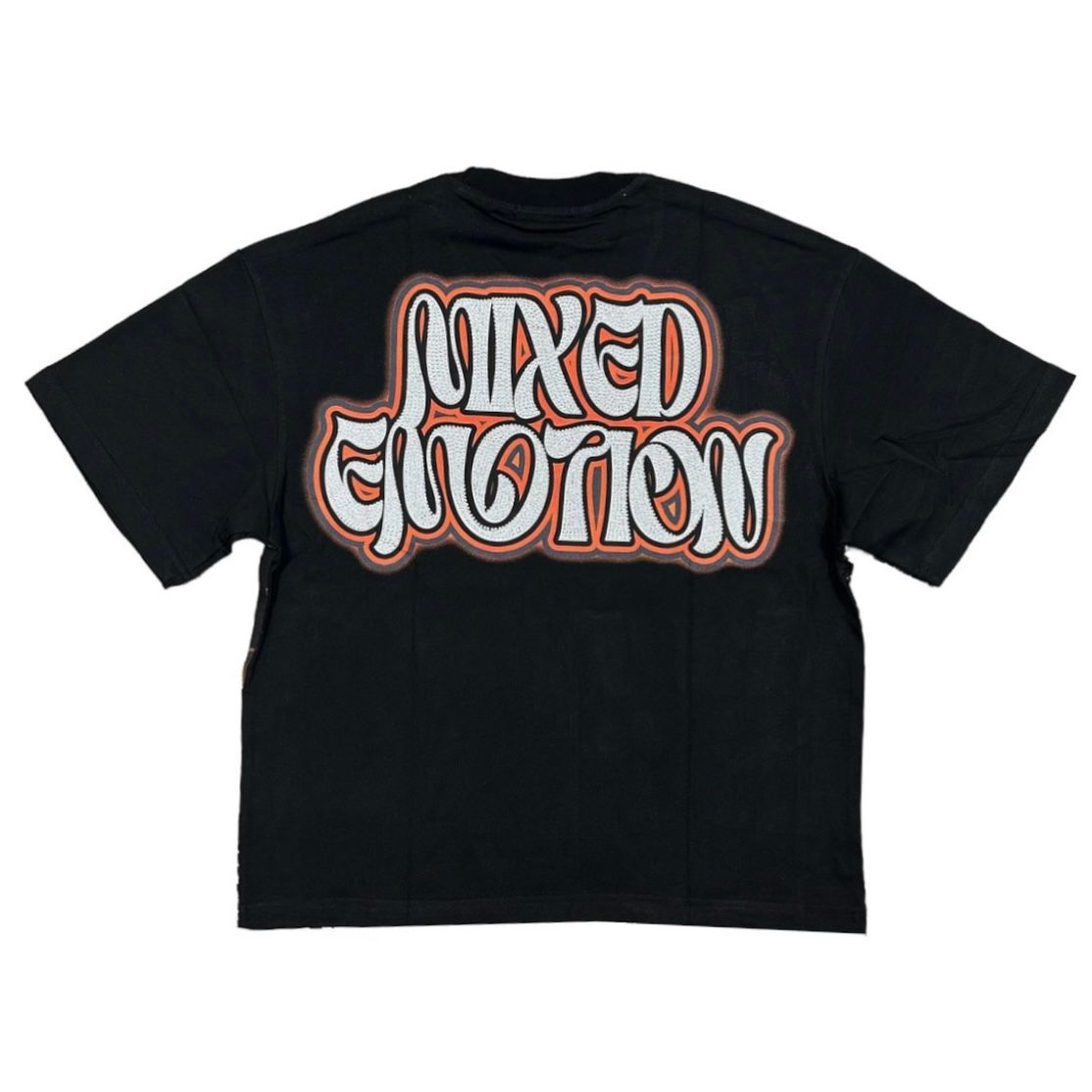 Mixed Emotion Twin Rhinestone Tee (Black)