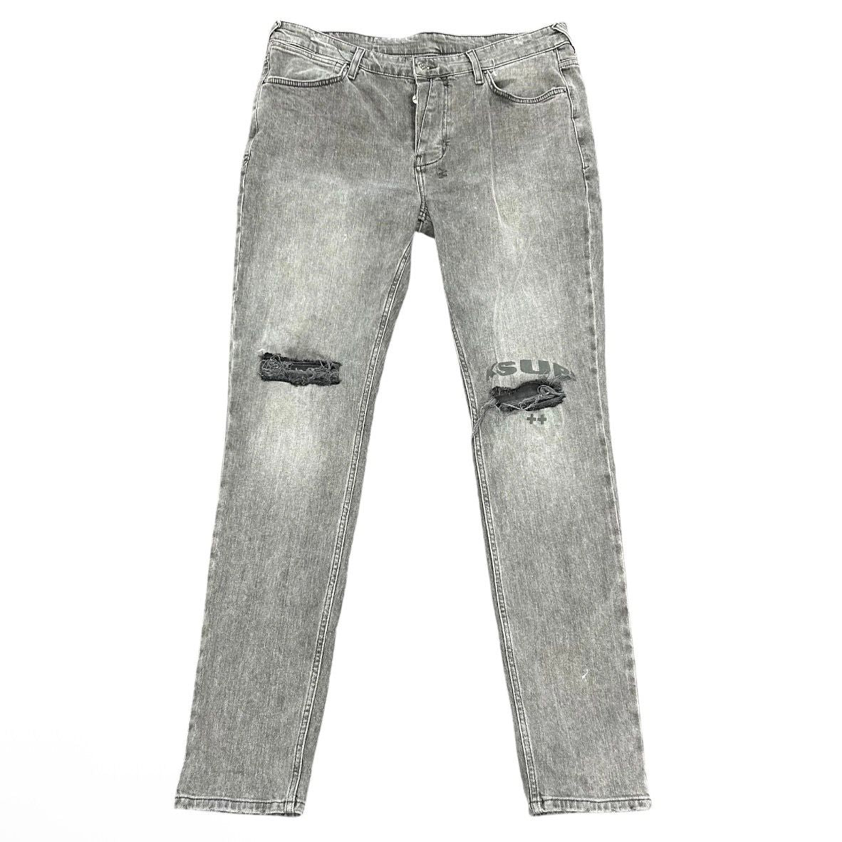 Ksubi Van Wrinkle Monochrome (Grey) - Preowned