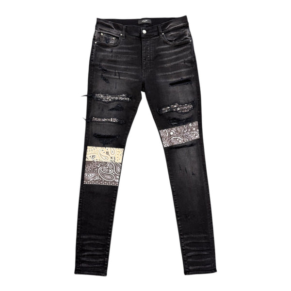 Amiri Bandana Denim (Grey) - Preowned