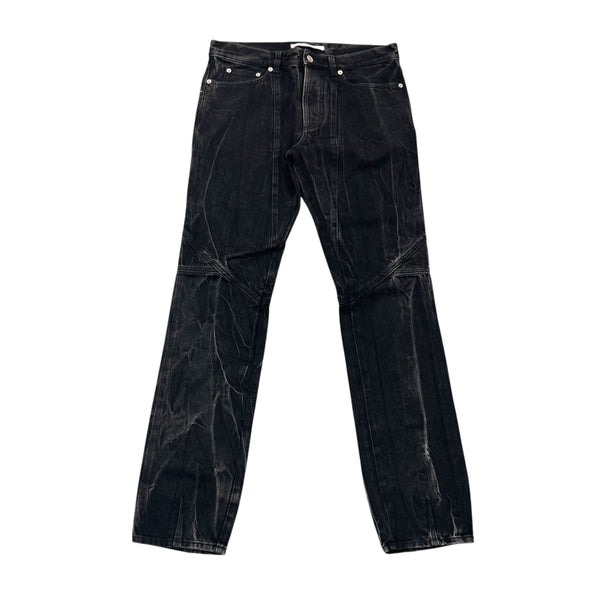 Givenchy Marble Denim Slim Fit (Black) - Preowned