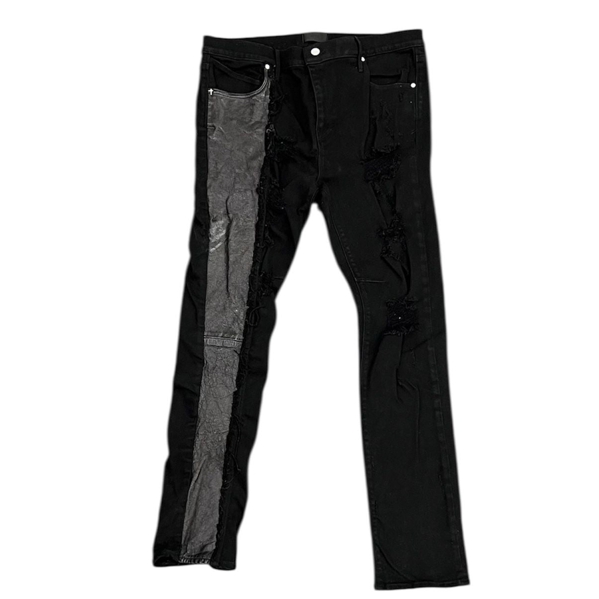 RTA Colm Contrast Ripped Jean (Black) - Preowned