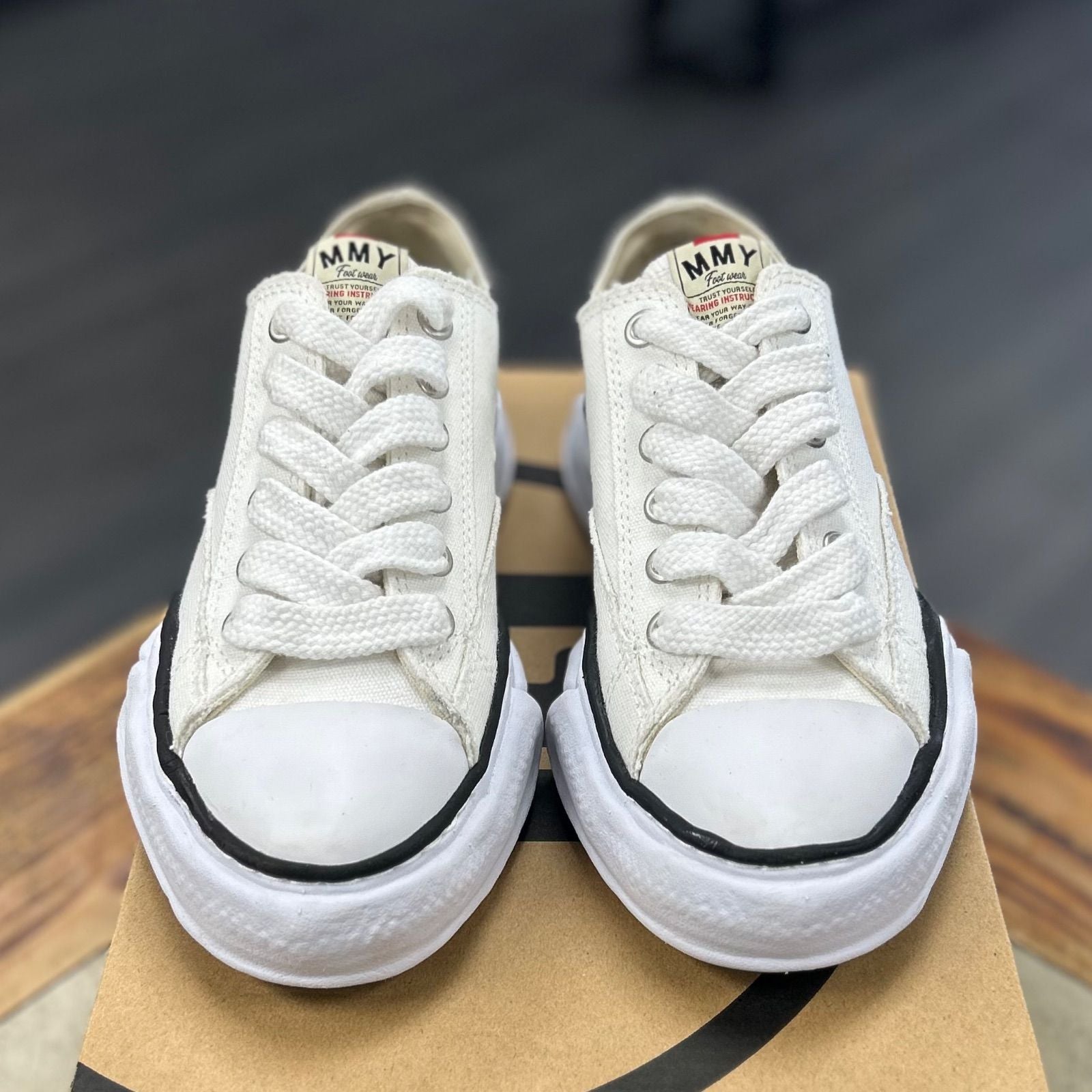 Maison Mihara Yasuhiro Peterson OG Sole Canvas Low White - Preowned