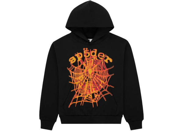 Sp5der OG Web V2 Hoodie (Black) - Preowned