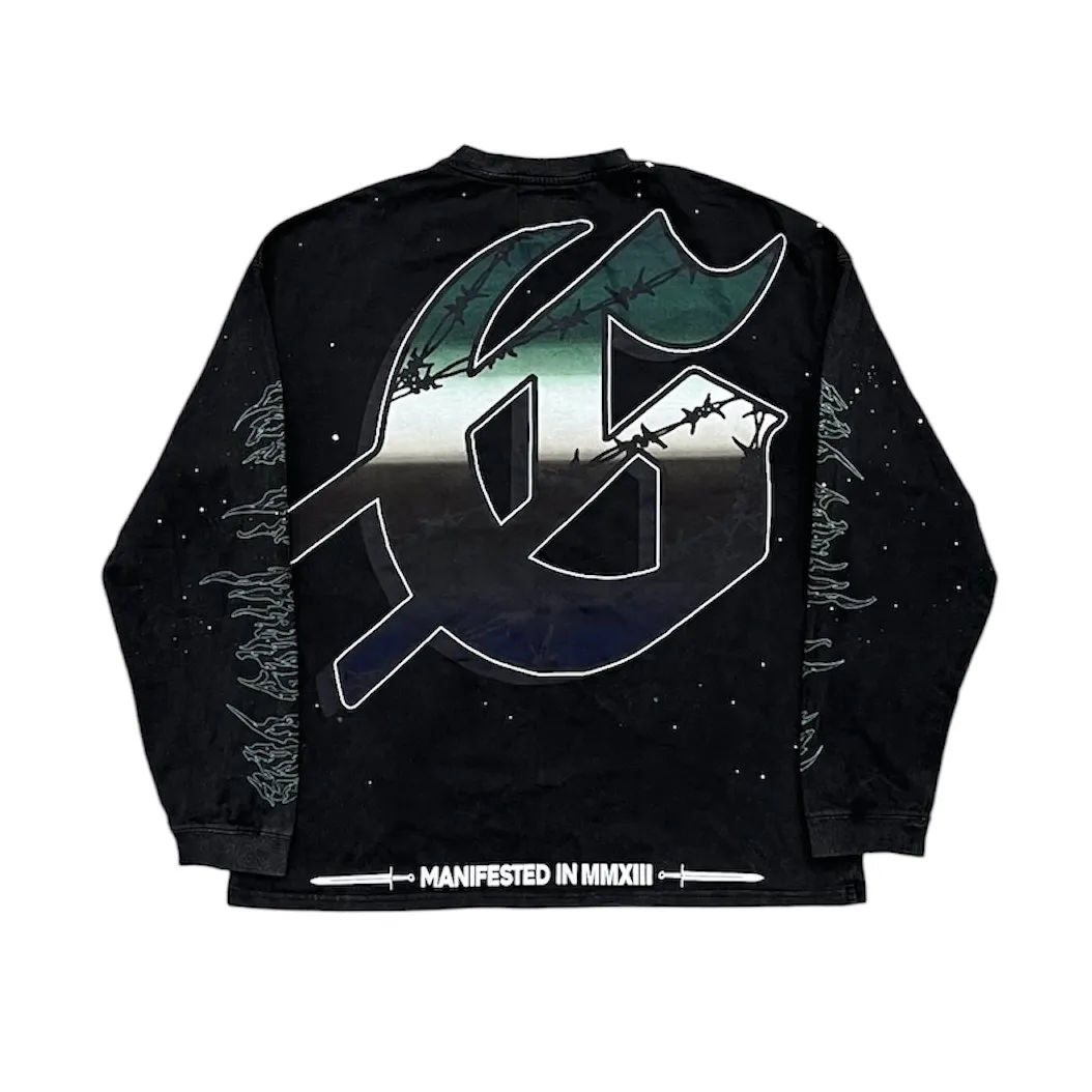 Godspeed Air Strike L/S Tee (Black Wash) - Preowned