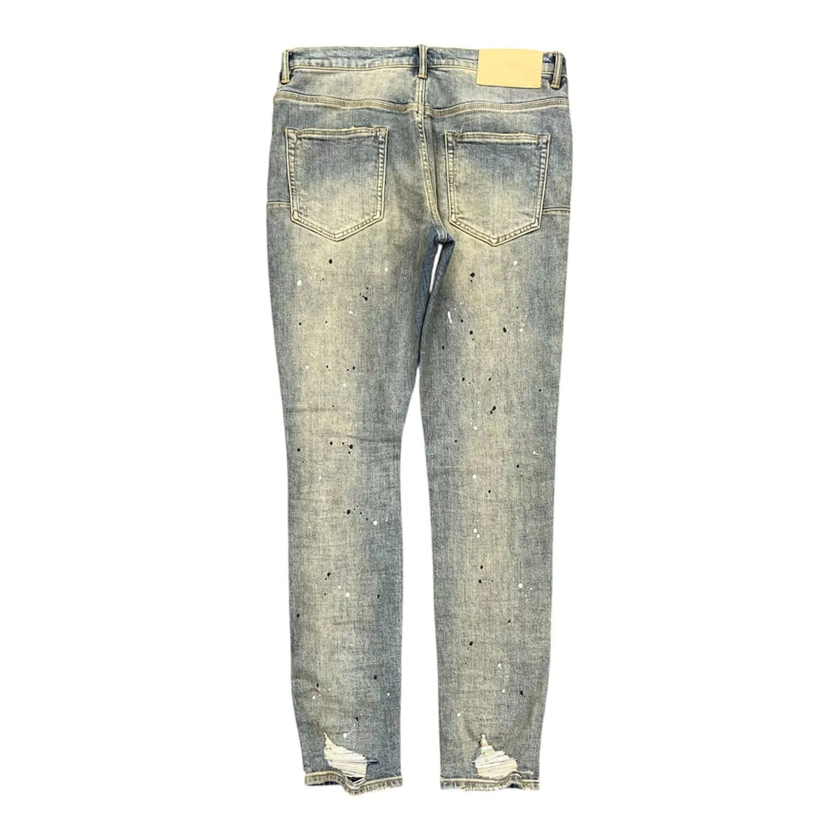 Purple Brand P.002 Paint Splatter Jean (Mid Indigo) - Preowned