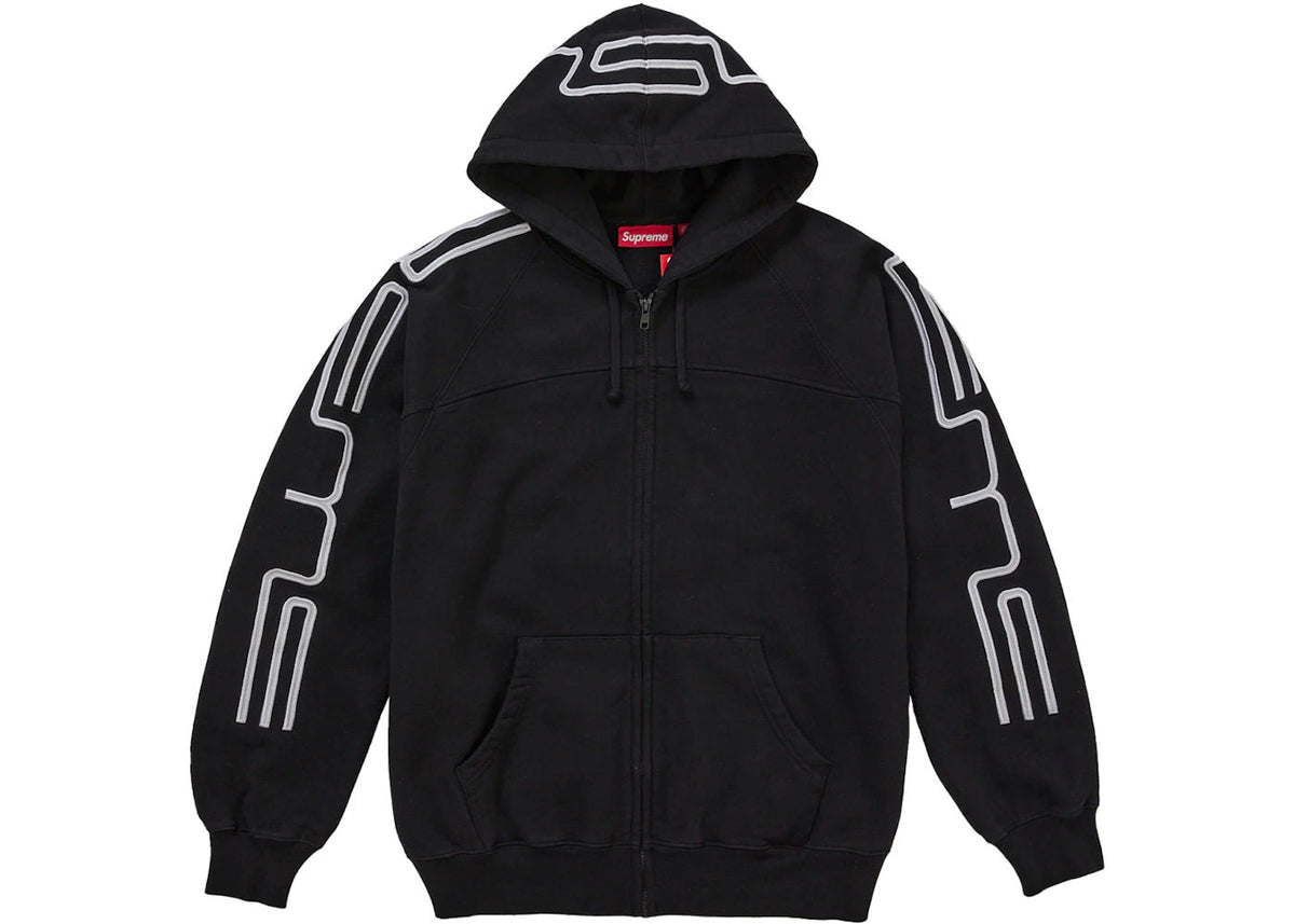 Supreme Connect Zip Up Hooded Sweatshirt Black