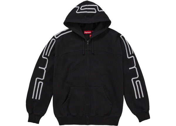 Supreme Connect Zip Up Hooded Sweatshirt Black