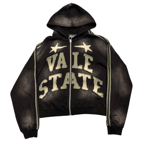 Vale Forever State Zip Up (Black) - Preowned