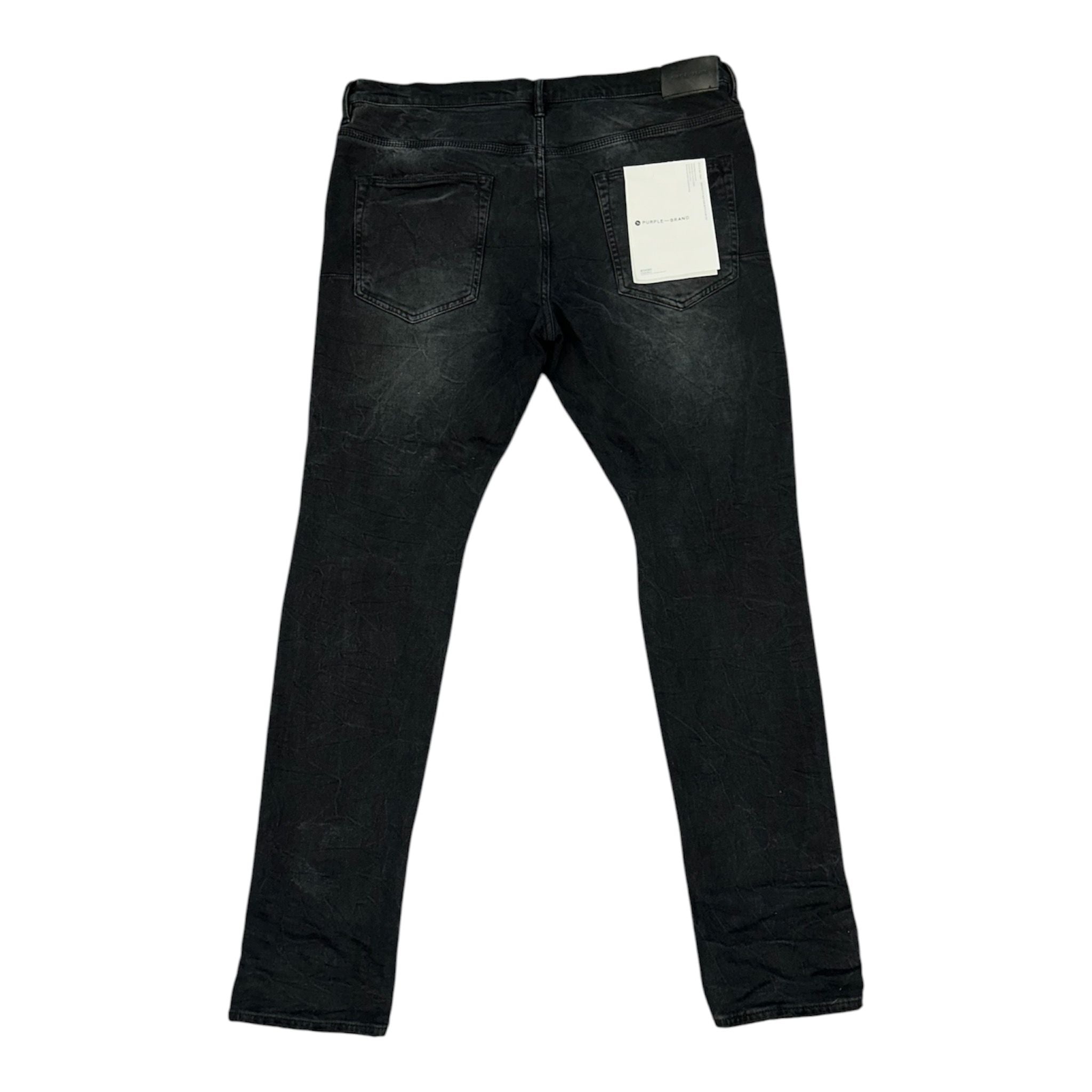 Purple Brand P.001 Knee Slit Denim (Black) - Preowned