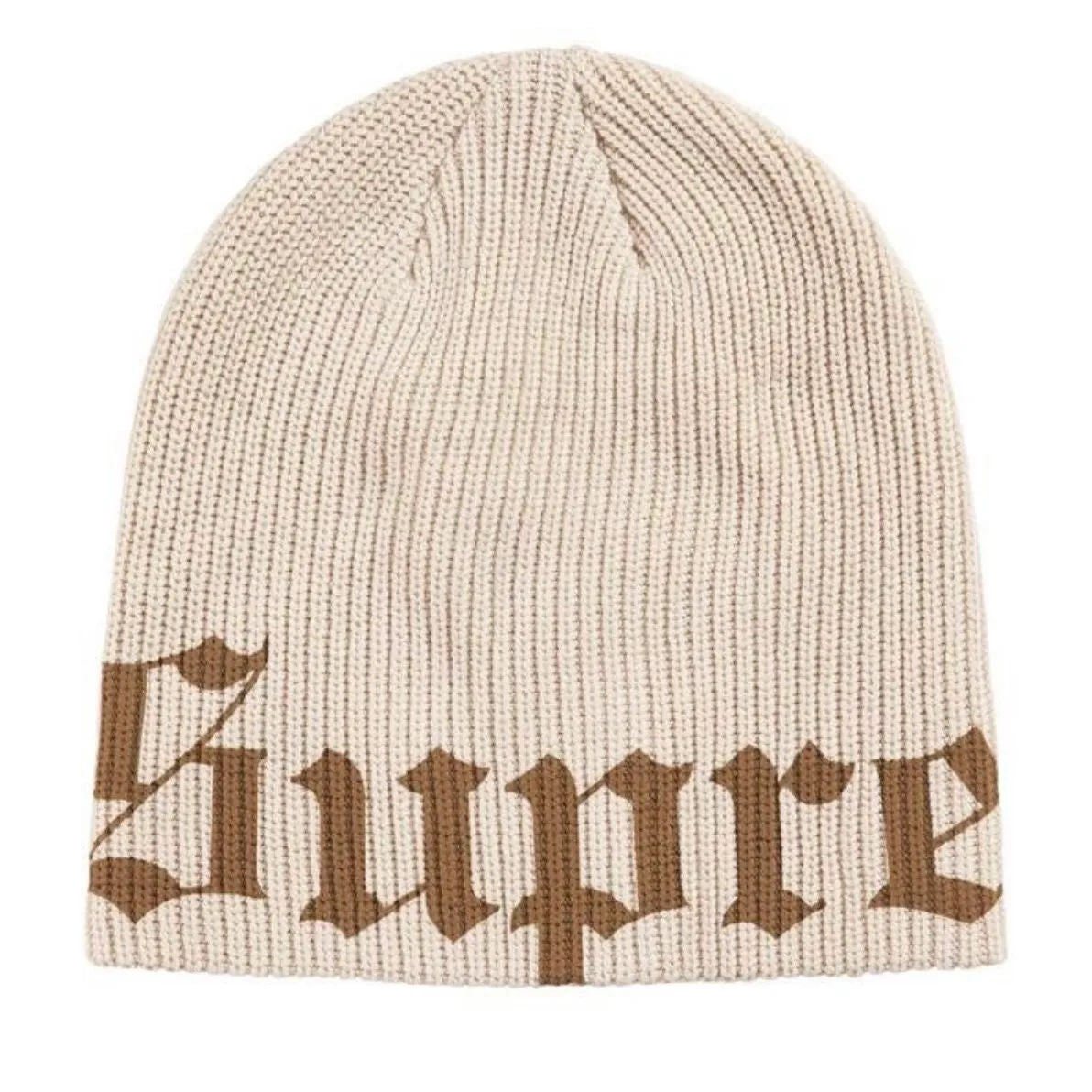 Supreme Old English Printed Beanie (Stone)