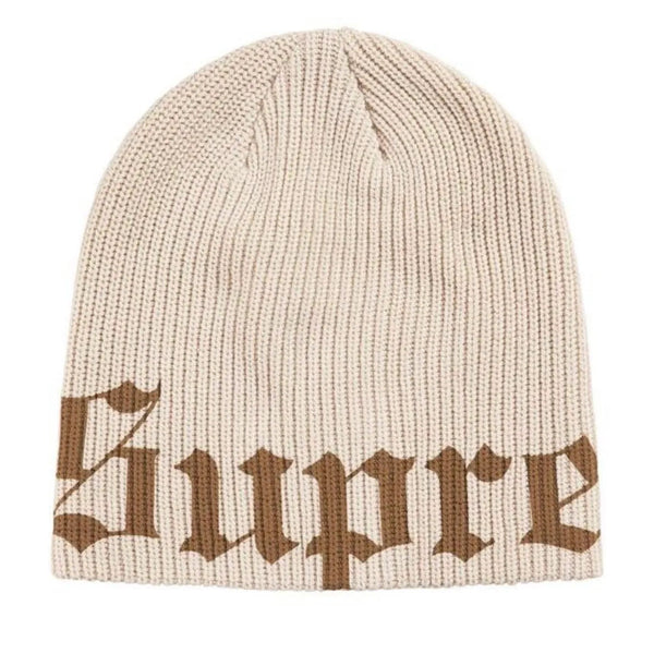 Supreme Old English Printed Beanie (Stone)