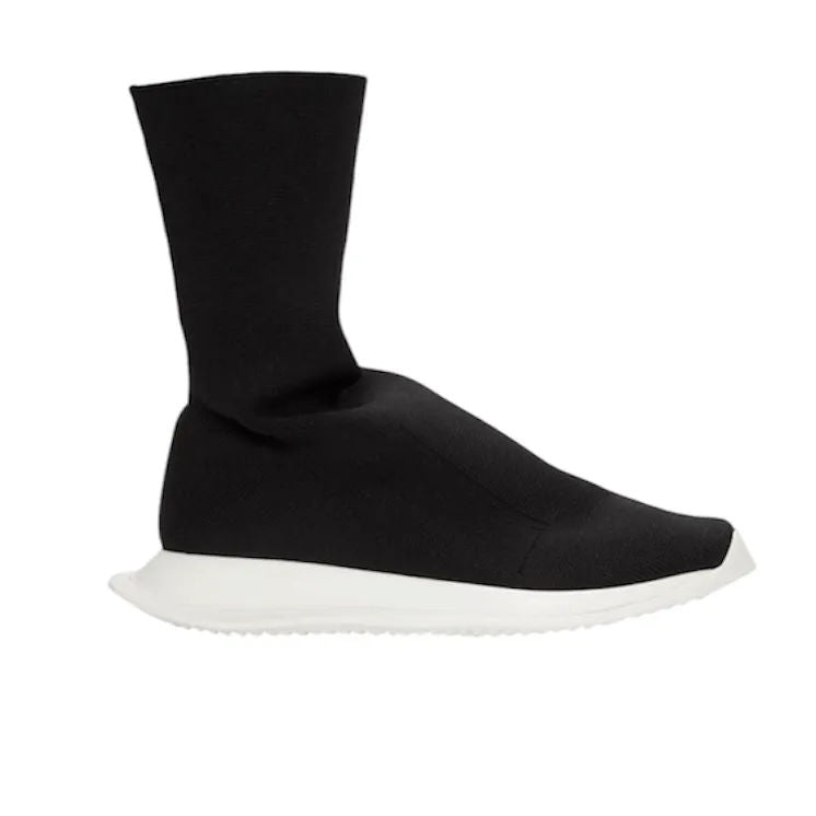 Rick Owens DRKSHDW Runner Stretch Sock Black Milk   - Preowned