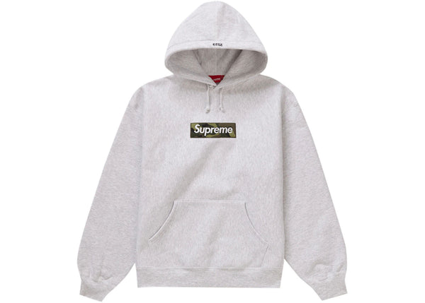 Supreme Box Logo Hooded Sweatshirt (FW23) Ash Grey - Preowned