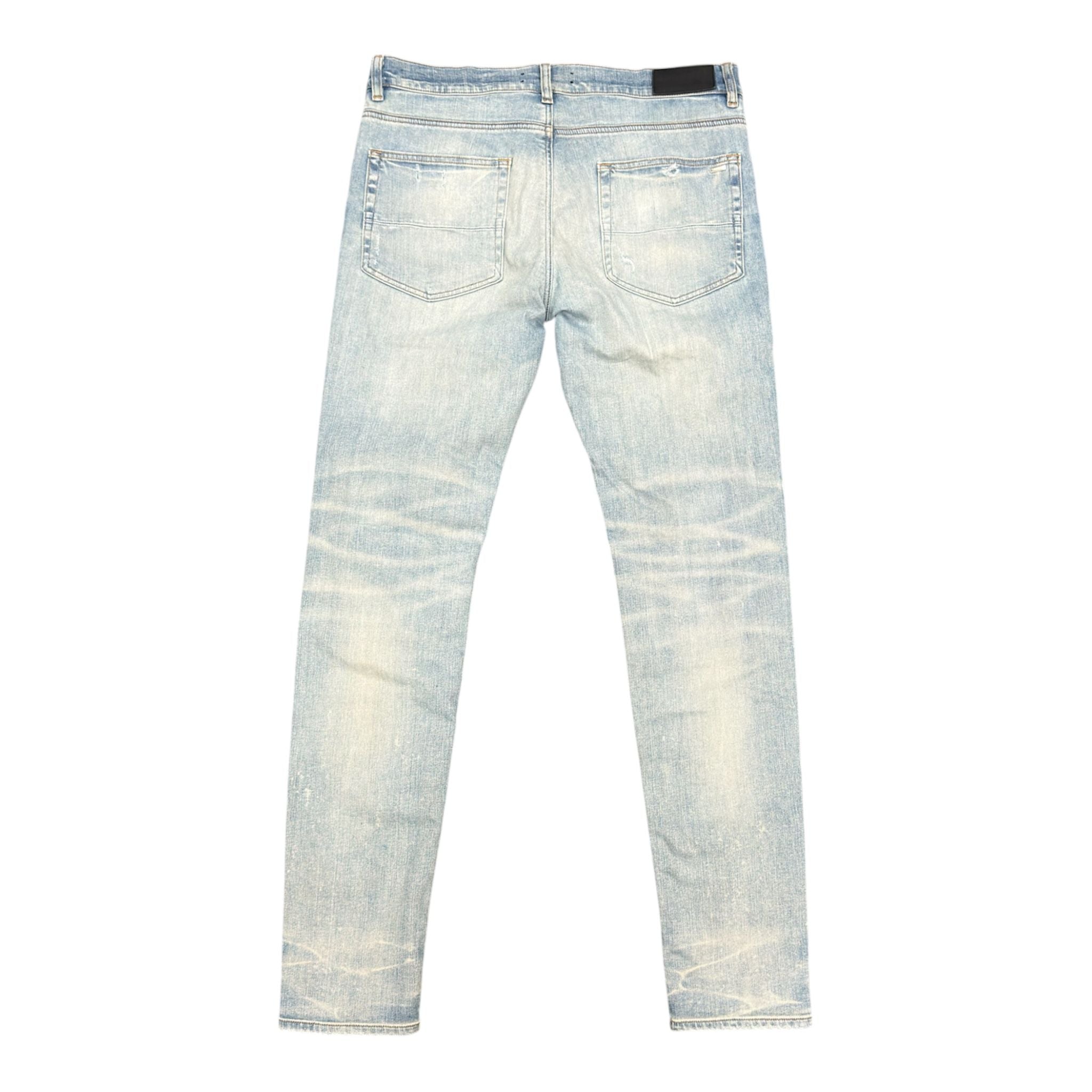 Amiri Mx1 Red Plaid Denim (Blue) - Preowned