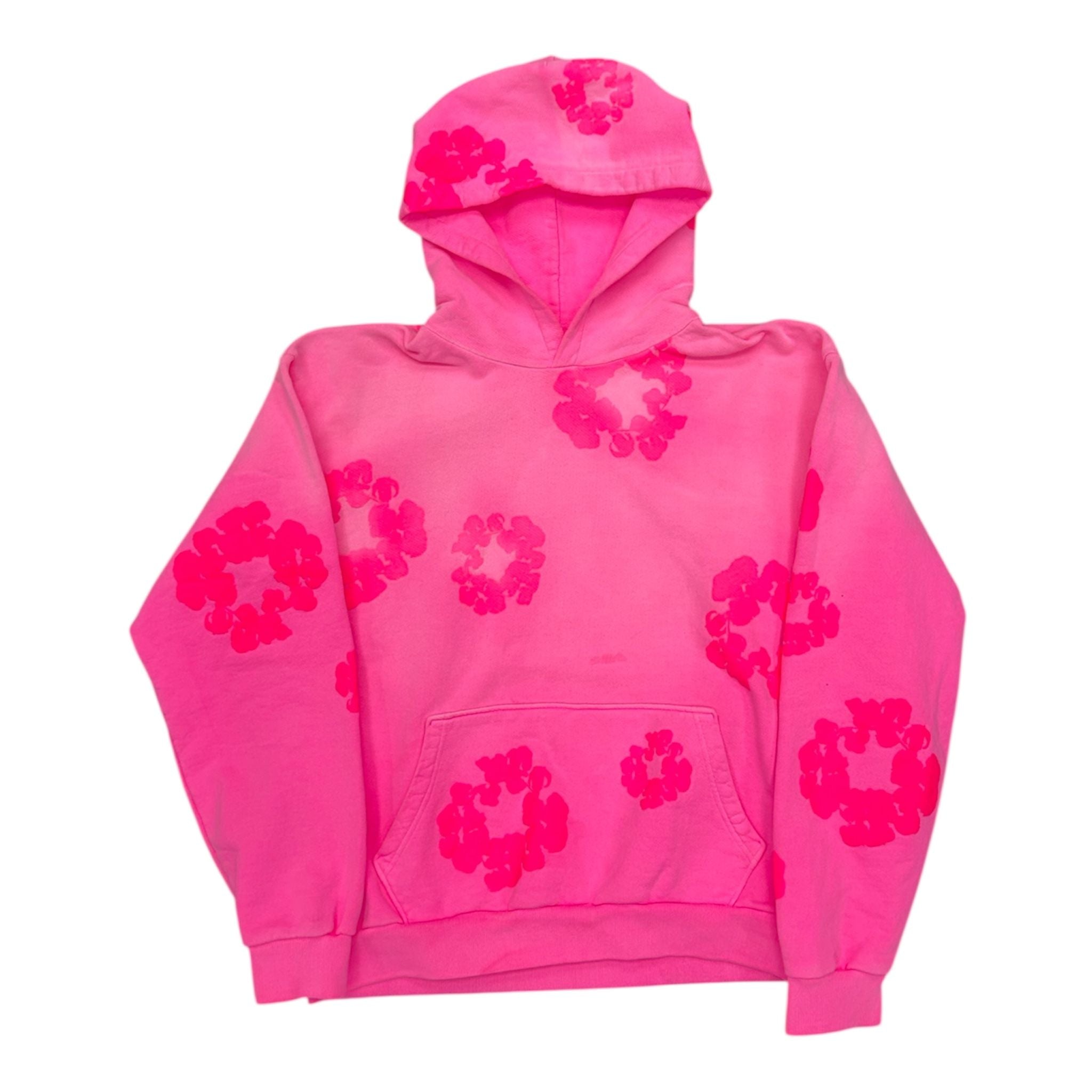 Denim Tears Mono Cotton Wreath Hoodie Pink - Preowned