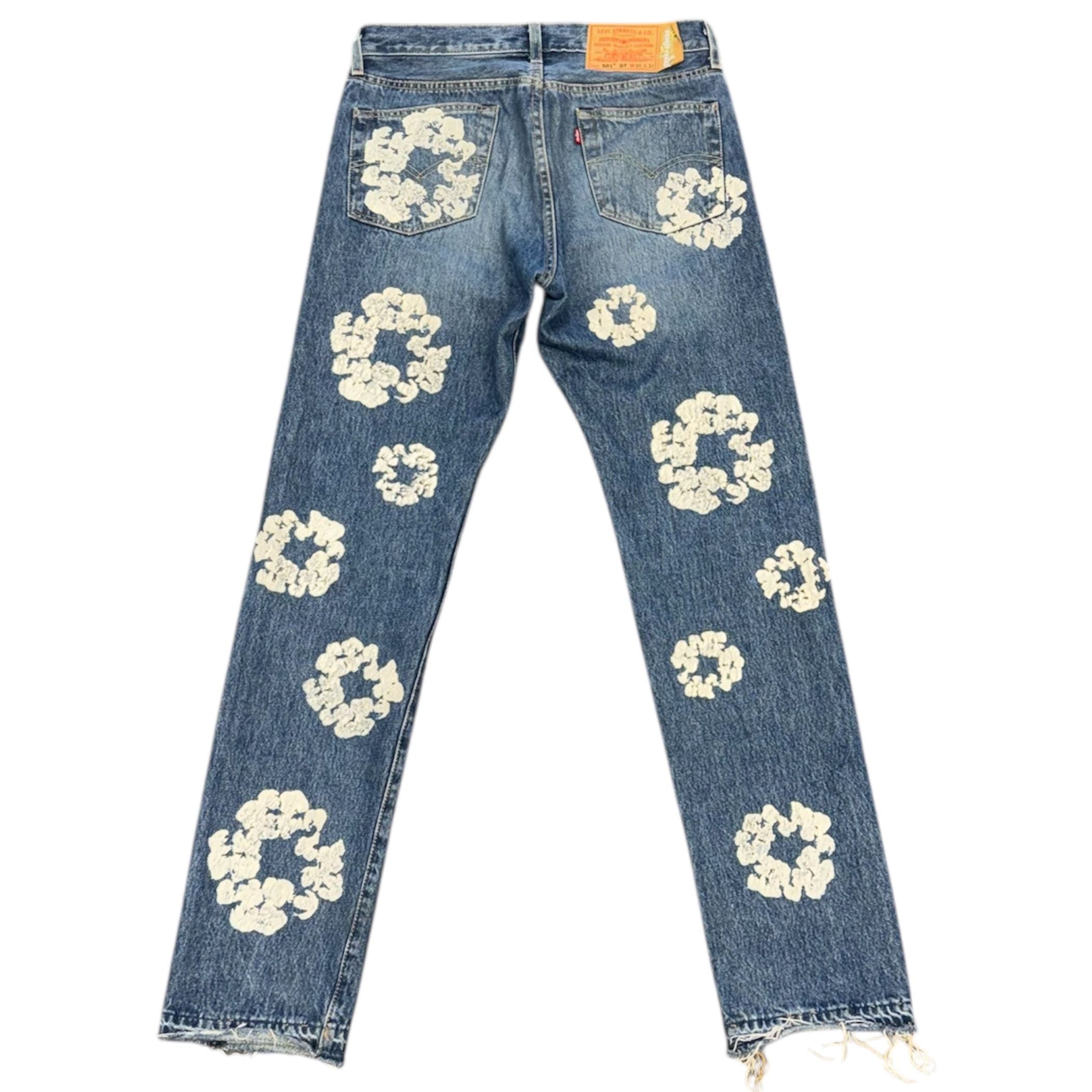 Denim Tears x Levi's Cotton Wreath Jean (Light Wash) - Preowned