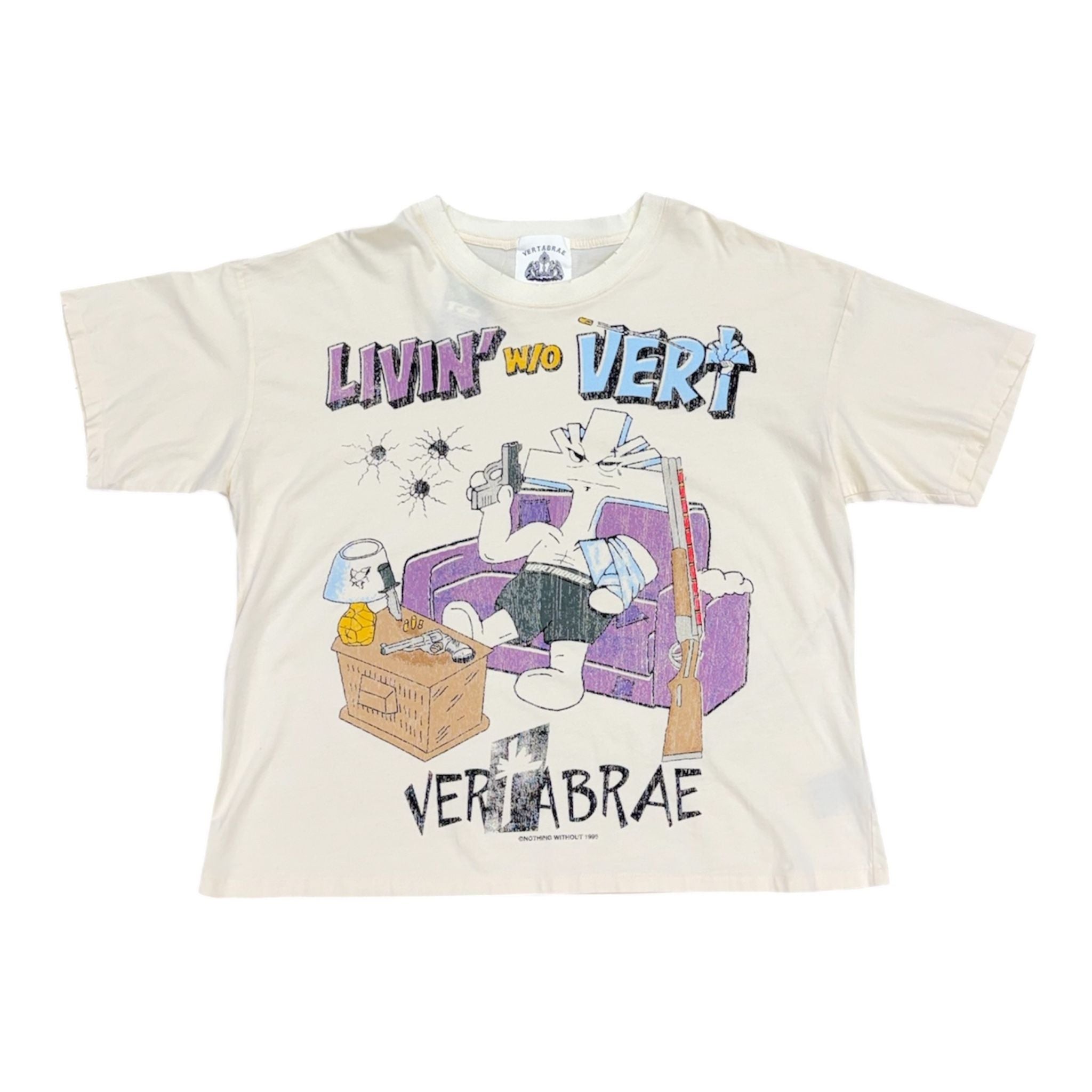 Vertabrae "Livin' Without Vert" Tee
