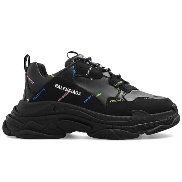Balenciaga Triple S All Over Logo Print - Preowned