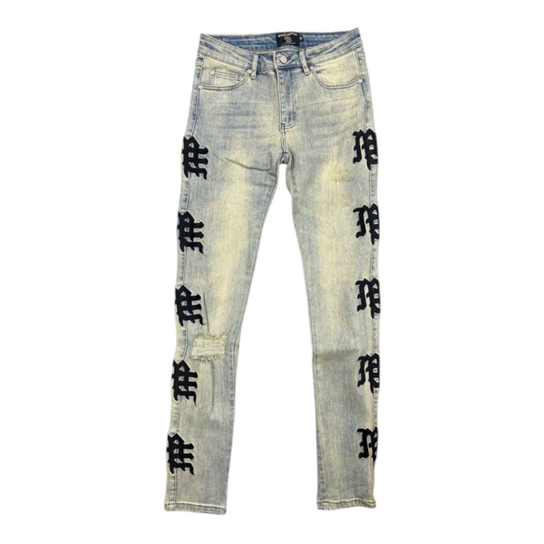 Mixed Emotion Monogram Denim (Desert)