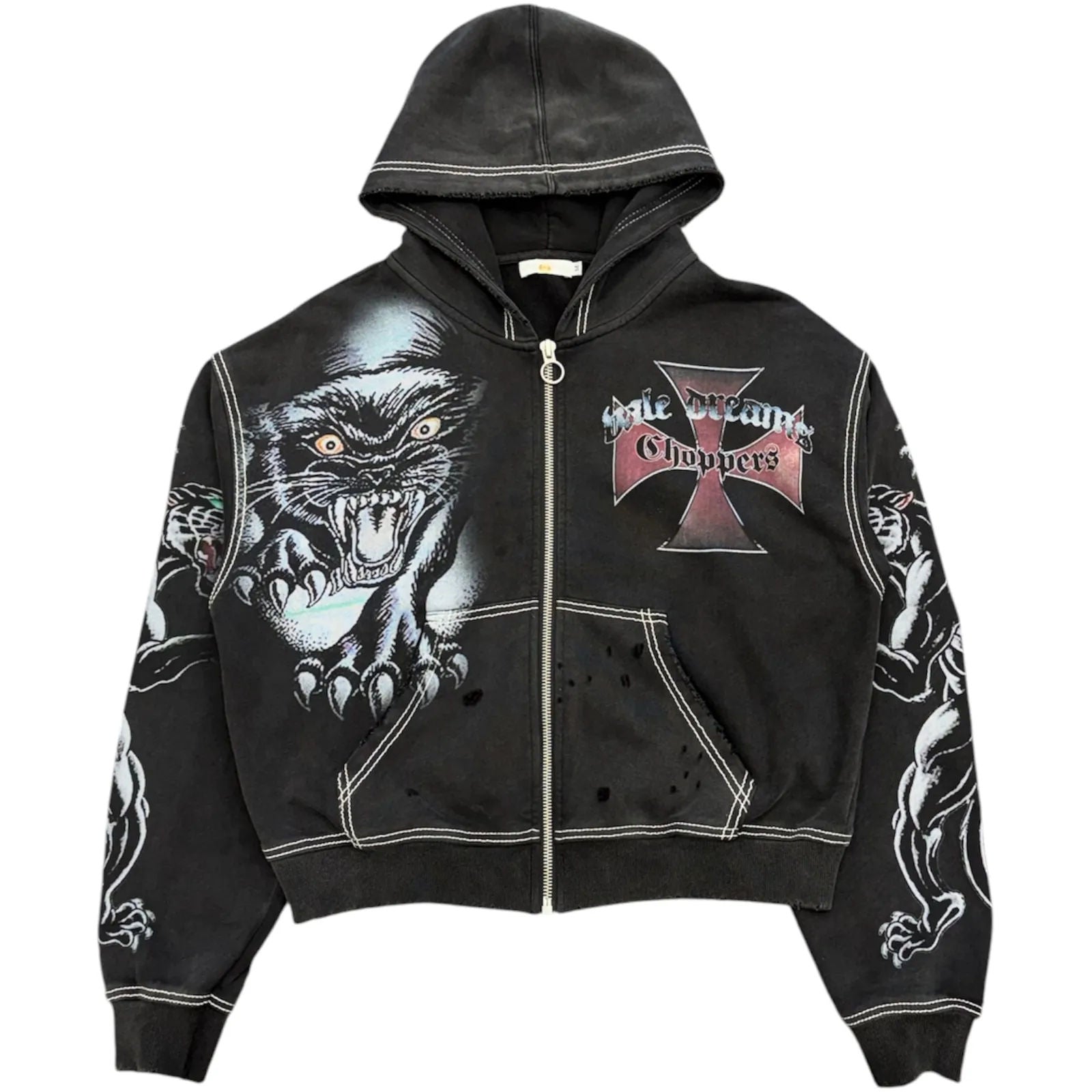 Vale Forever Hardy Boyz Zip Up Hoodie (Black) - Preowned