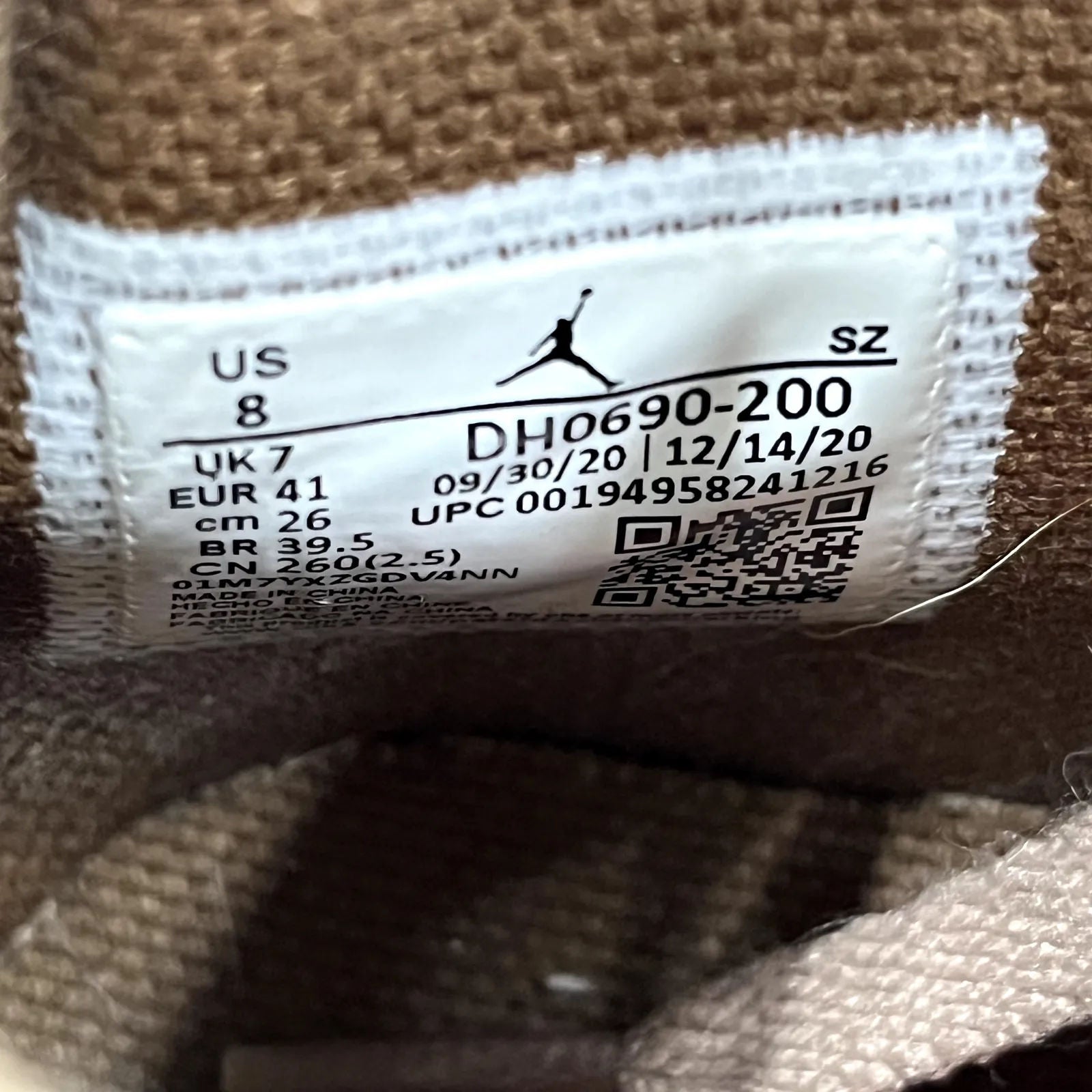 Jordan 6 Retro Travis Scott British Khaki - Preowned