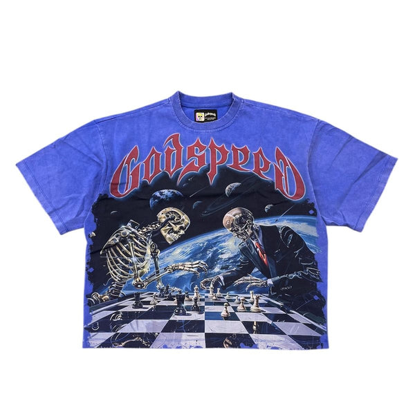 Gdospeed Checkmate Tee (Blue Wash)