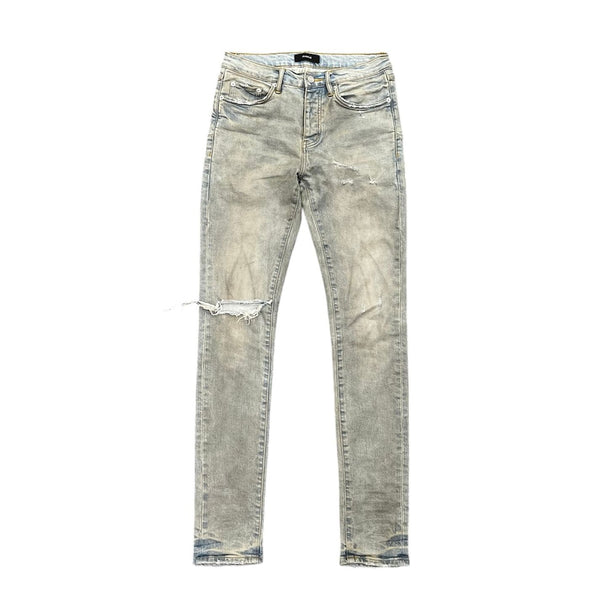 Purple Brand Light Dirty Wax Jeans Light Indigo - Preowned