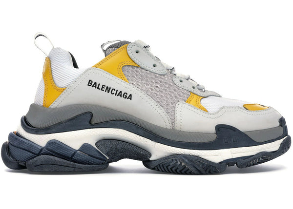 Balenciaga Triple S Split White Light Grey Yellow - Preowned