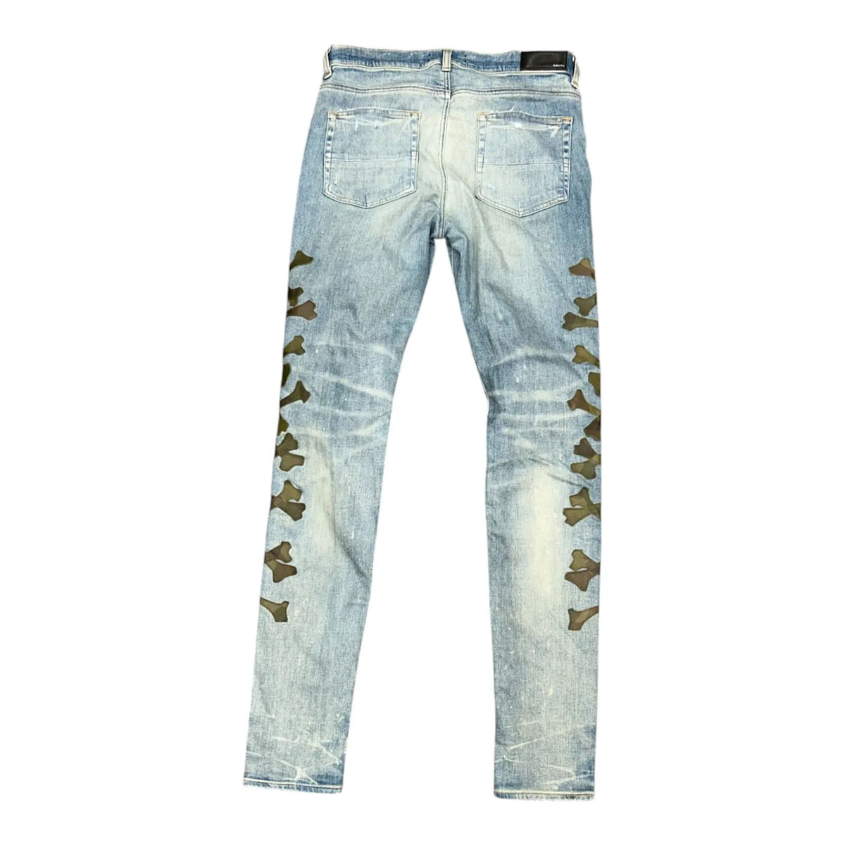 Amiri Camo Bone Denim (Blue) - Preowned