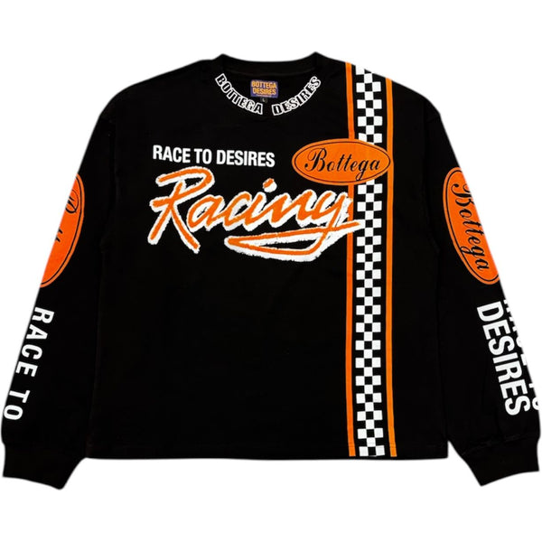 Bottega Desires Race to Desires L/S Tee (Black/Orange)