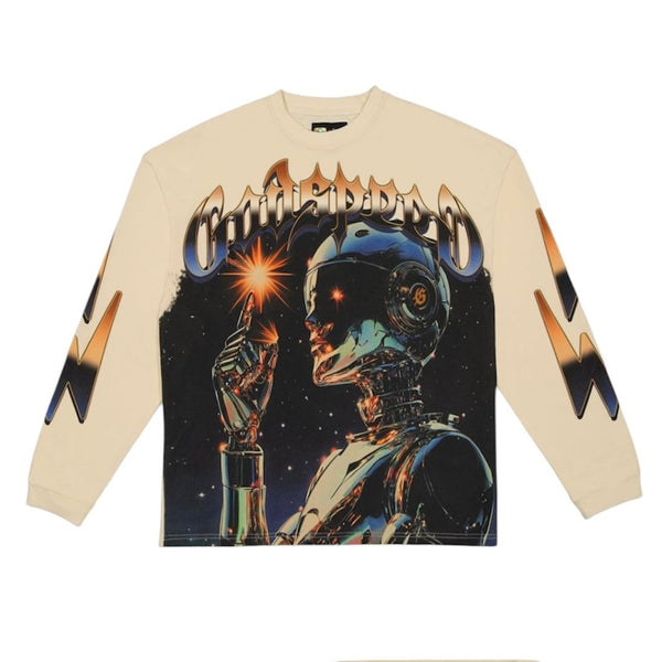 Godspeed Sputnik L/S Tee (Bone)