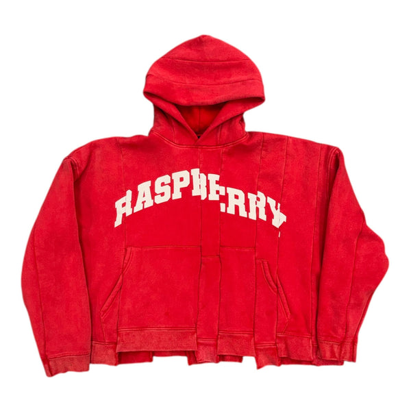 Raspberry Hills Spliced Hoodie (Red) - Preowned