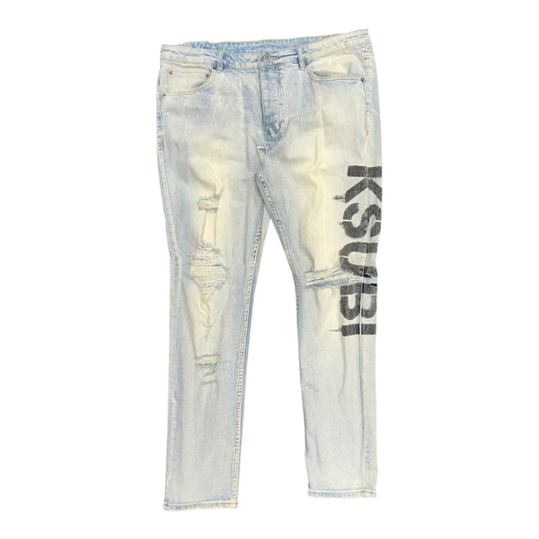 Ksubi Chitch Phase Out Stencil (Blue) - Preowned