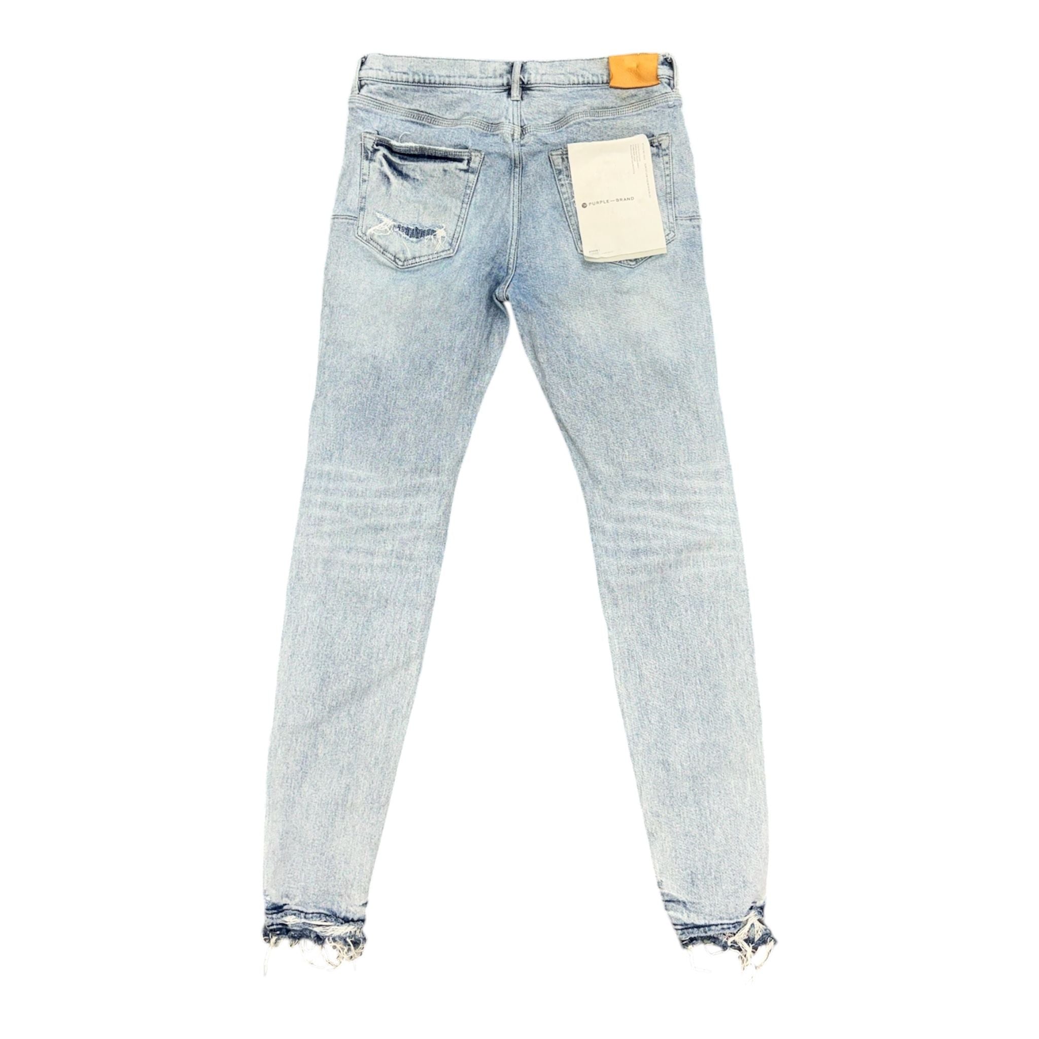 Purple Distressed Patch Denim (Blue) - Preowned