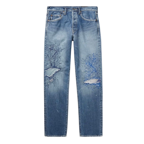 Kapital 14oz denim 5P Monkey CISCO Denim( Blue)
