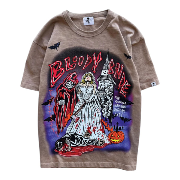Warren Lotas "Bloody Bride" T-Shirt" (Brown)