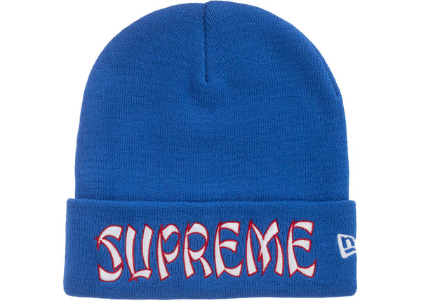 Supreme New Era Action Beanie Blue