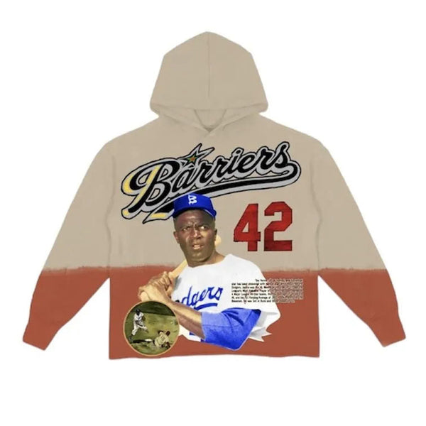 Barriers Jackie Robinson Hoodie (Brown)