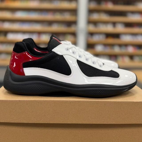 Prada America Cup White Red Black - Preowned