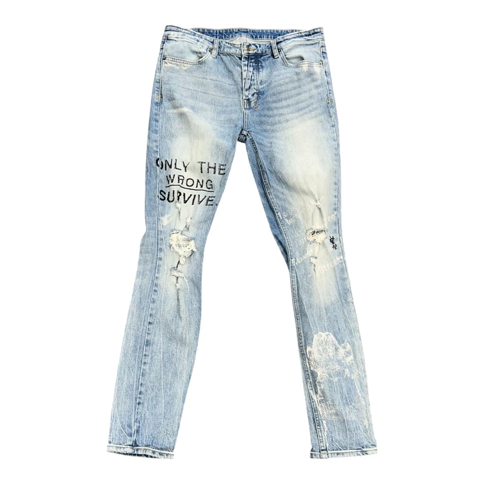 Ksubi Van WInkle Survive Vertigo Jeans (Light Wash) - Preowned