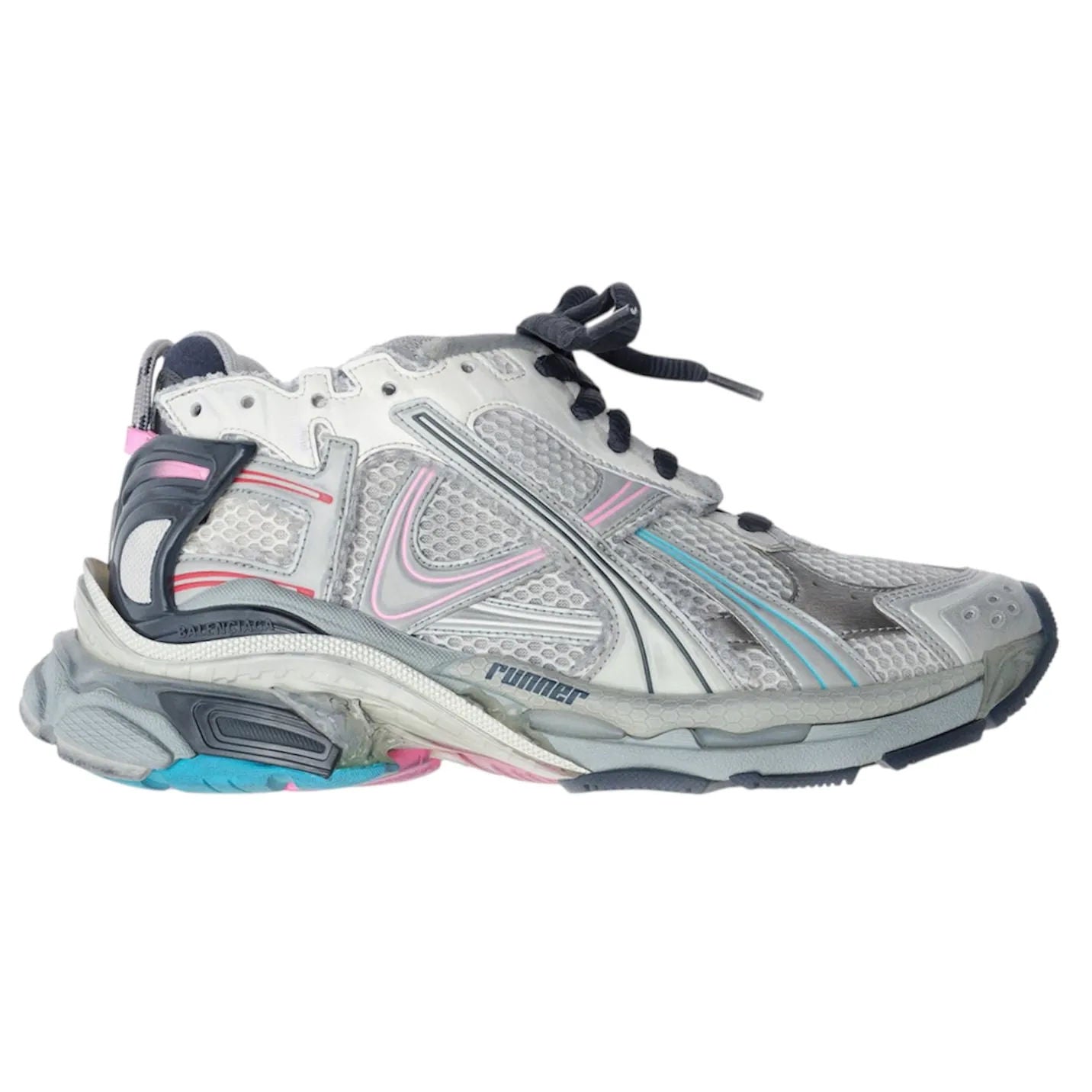 Balenciaga Runner (Light Beige Pink Blue) - Preowned
